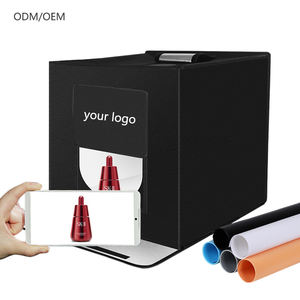 Accesorios de estudio fotográfico portátil de 40cm, caja de luz LED de 5500K, para Softbox <span class=keywords><strong>Mini</strong></span>, tienda de tiro de fondo de PVC - Product Image 1