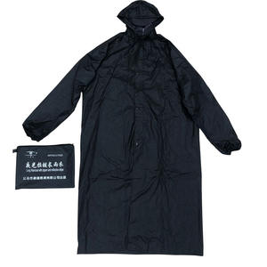 Impermeable con Tira Reflectante Estilo Militar, Azul Marino, Verde Militar, Poncho de Senderismo Individual, Poliéster PVC Impermeable - Product Image 5