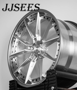 Jantes en alliage forgé Deep Concave 2 pièces, finition argent brossé, 5X112 5X120, 18 19 20 pouces, compatibles avec BMW, Audi, Benz, Supra, <span class=keywords><strong>Ford</strong></span>, Toyota - Product Image 2