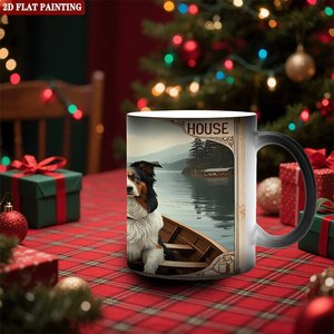 Mug personnalisé avec impression photo, noir givré, 11 oz, céramique, tasse magique changeant de couleur à la chaleur - Product Image 2