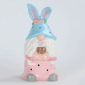 Ornement de lapin en céramique écologique lapin de Pâques décor Figurines Statue Figurine en porcelaine <span class=keywords><strong>roman</strong></span> accessoires de décoration pour la maison - Product Image 5