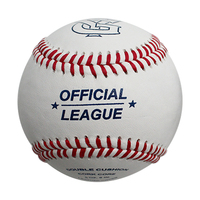OEM pour ballon de baseball standard de compétition de 9 pouces en cuir de vachette avec logo personnalisé