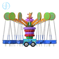 Chaise volante de bonbons de jeu de carnaval en plein air avec balançoire de remorque manèges de fête foraine manèges rotatifs à vendre