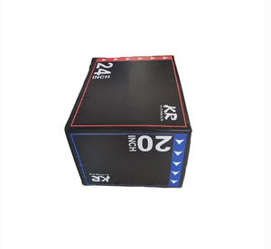 DINUO Boîte de saut pliométrique 3-en-1 en mousse souple, antidérapante en PVC, réglable en hauteur, pour entraînement à domicile et en salle de sport commerciale - Product Image 3