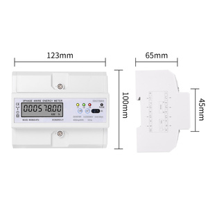 Hỗ trợ tùy biến wattmeter Din Rail 3 giai đoạn <span class=keywords><strong>4</strong></span> dây <span class=keywords><strong>LCD</strong></span> kỹ thuật số wattmeter 100A 380V 50Hz tiêu thụ năng lượng Meter dds578r - Product Image 5