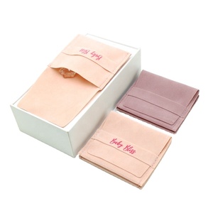Sacs d'emballage pour bijoux, pochettes en velours avec rabat, pochette d'expédition personnalisée pour l'emballage de cadeaux - Product Image 3