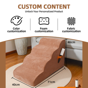 Bestseller Traagschuim Hondentrap Hulp Bij Het Beklimmen Van Aangepaste Hondenkatten Oprit Voor Trappen Wasbare Waterdichte Hoes - Product Image 6