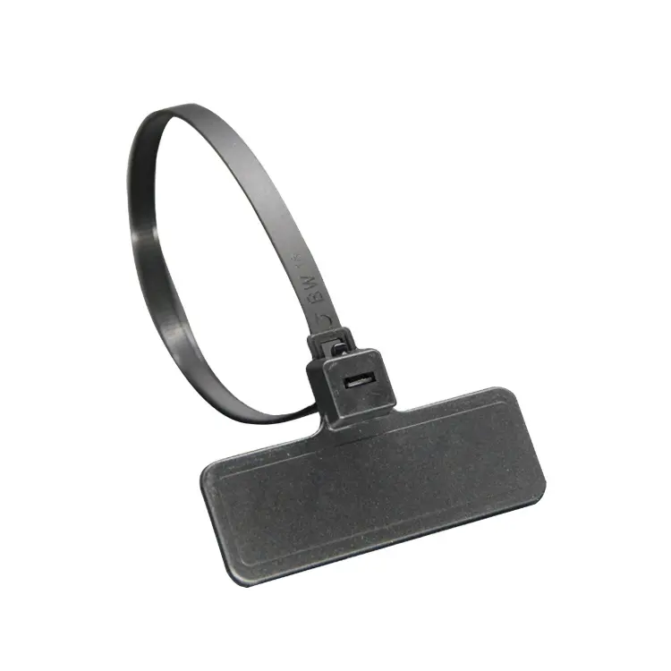 Pabrik Disesuaikan RFID Nilon Kabel Tag Ikat NFC HF/UHF Label RFID Plastik Zip Tie Sepatu Pelacakan Anti-pemalsuan