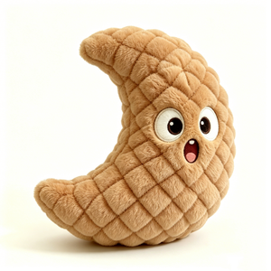Coussin en peluche cacahuète personnalisé, animal en peluche en forme de noix courbée, coussin matelassé en forme de cacahuète, décoration intérieure neutre - Product Image 4