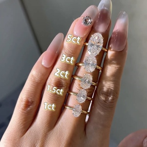 <span class=keywords><strong>Bague</strong></span> en <span class=keywords><strong>diamant</strong></span> de laboratoire de <span class=keywords><strong>1</strong></span> à 5 carats certifiée IGI taille ovale Solitaire de fiançailles populaire <span class=keywords><strong>avec</strong></span> bagues en <span class=keywords><strong>diamant</strong></span> certifiées en or 14K 18K - Product Image 3