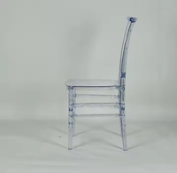 Chaise de banquet transparente en plastique Napoléon pour la restauration, les hôtels, les mariages et les événements