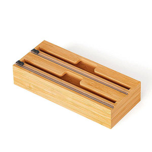 New Product foil and plastic wrap dispenser,paper plastic wrap dispenser storage with cutter