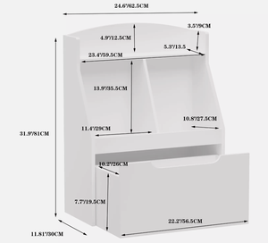 FONDLIVE Moderno Juguete <span class=keywords><strong>de</strong></span> <span class=keywords><strong>Madera</strong></span> Gabinete <span class=keywords><strong>de</strong></span> Almacenamiento Organizador Niños Estantería <span class=keywords><strong>con</strong></span> Cajón <span class=keywords><strong>Ruedas</strong></span> <span class=keywords><strong>para</strong></span> Dormitorio Sala <span class=keywords><strong>de</strong></span> Estar Uso Escolar - Product Image 3