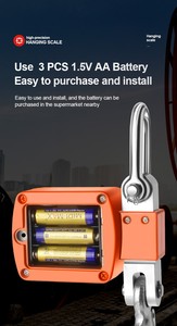500kg xách tay cần cẩu quy mô điện tử treo hiển thị kỹ thuật số 300kg móc trục quy mô - Product Image 5