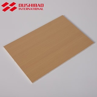 Panneau MGO écologique non combustible avec surface laminée en PVC pour système de revêtement mural intérieur