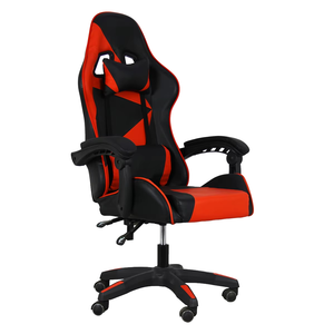 Fauteuil de jeu Dilibee G8001FE Zero Gravity Cyber Cafe, chaise de bureau inclinable pas chère pour PC, avec repose-pieds, en cuir PU doré, style exécutif - Product Image 1