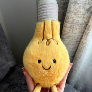Peluche Kawaii <span class=keywords><strong>Smiley</strong></span> Ampoule Lumineuse du Royaume-Uni, Douce et Moelleuse, Idée Cadeau Créatif pour Garçons, Filles et Tous les Âges - Product Image 3