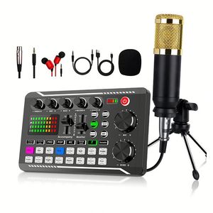 Mezclador de Tarjeta de Sonido de Audio Profesional y Juego de Micrófono, Kit de Transmisión en Vivo, Interfaz de Audio de Estudio, Transmisión - Product Image 2