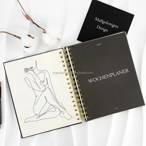 Benutzer definierter Druck Hardcover Undatierter Wochen zeitplan Fitness-Produktivität planer