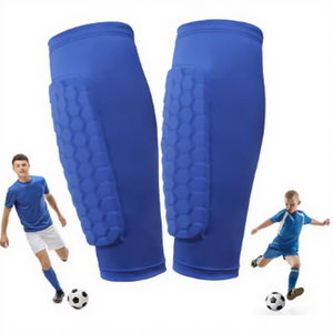 Espinilleras Naranjas HAWK SPORTS INDUSTRIES, Ligeras, de Tela de Algodón, Protección Básica para Deportes, Todas las Temporadas, Universales para Adultos - Product Image 4