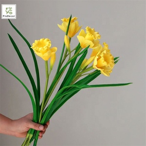 Fiori Artificiali di Narciso in Stile Dolce in PU, Effetto Realistico, Centrotavola Decorativo per Soggiorno, Fiori in Plastica all'Ingrosso - Product Image 4