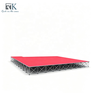 Escenario Portátil de Aluminio, Escenario Inteligente con Escalera para Bodas, Plataforma de Escenario Interior - Product Image 4