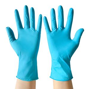 Guanti antiscivolo in Nitrile visita medica odontoiatrica cura invecchiata lago blu polvere monouso 4mil guanti in Nitrile per ospedale - Product Image 1