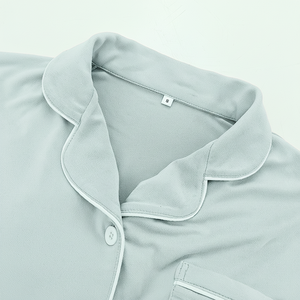 Conjunto de pijama de Modal de manga larga para mujer, transpirable, clásico, de poliéster, de punto, informal, para el hogar, suave, de longitud corta, para otoño - Product Image 1