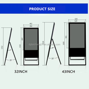 Kisok 49/55inch kỹ thuật số biển LCD hiển thị màn hình cảm ứng hệ thống Android Áp phích trong nhà quảng cáo với tầng đứng - Product Image 5