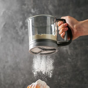 Tamis à farine semi-automatique transparent de haute qualité, fabriqué <span class=keywords><strong>en</strong></span> plastique sans BPA, adapté aux aliments, pour une utilisation sûre - Product Image 4