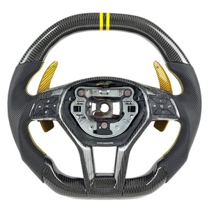 Volante de Fibra de Carbono Real a <span class=keywords><strong>Precio</strong></span> de Fábrica para <span class=keywords><strong>Mercedes</strong></span> Benz <span class=keywords><strong>AMG</strong></span> A45 W204 W212 W218 W116 C a GLC CLS - Product Image 6