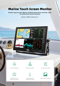 Moniteur tactile capacitif industriel marin TKUN, 15,6 pouces, 1080p, 1000 nits, étanche IP65, USB/HD, P156WUGA-A, écran LED - Product Image 1