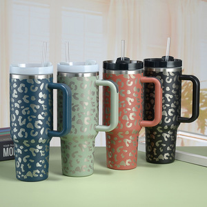 <b>Large</b> Capacity 40 Oz Vacuum Tumbler with Customizable Laser Engraving and Straw Lid for Outdoor Use - Product Image 6