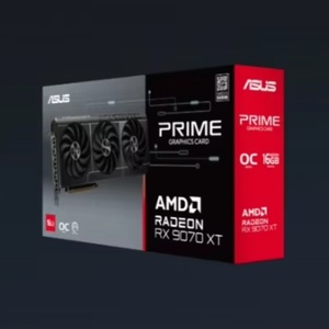 Tarjeta Gráfica de Escritorio PRIME RX9070XT O16G GDDR6 con Enfriador de Agua, Frecuencia del Núcleo de 3030MHz, Nueva Sin Abrir, Garantía de Tres Años - Product Image 1