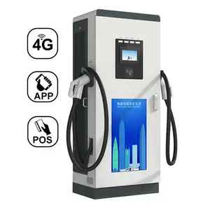 Factory Sale Commercial Ccs Comb2 Chademo Gbt 40kw 60kw 120kw 150kw 180kw Fast Dc Ev Charging Station With Credit Card Payment