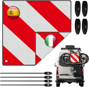 <span class=keywords><strong>Panneau</strong></span> de signalisation réfléchissant 2-en-1 haute visibilité, imperméable et anti-UV, en aluminium 50x50cm, Espagne/Italie, <span class=keywords><strong>panneau</strong></span> réfléchissant de quatrième catégorie - Product Image 6