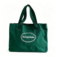 Sac fourre-tout en toile réutilisable et écologique avec logo brodé personnalisé pour cadeaux de vacances, promotion de boutiques et supermarchés