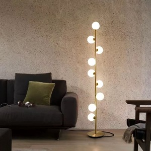 Offre Spéciale salon <span class=keywords><strong>boule</strong></span> de verre or maison <span class=keywords><strong>doré</strong></span> debout moderne luxe coin lumière nordique Led <span class=keywords><strong>lampadaire</strong></span> pour salon décor - Product Image 5