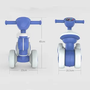 Hot Selling No Pedal plastic Toddler Balance Tricycle Ride On Baby Tricycle Mini Balance Bike