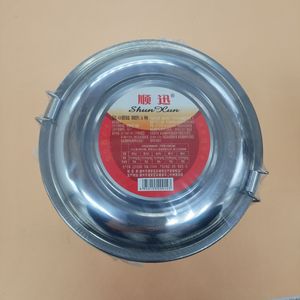 ShunXun Stainless Steel <b>Round</b> Lunch <b>Box</b> 16cm Double Layer With Compartment For Students - Product Image 1
