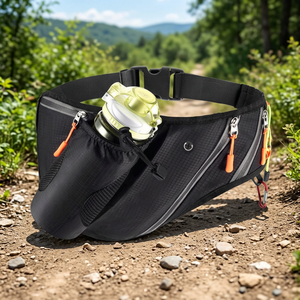 Sac banane tactique imperméable <span class=keywords><strong>pour</strong></span> homme avec poche <span class=keywords><strong>pour</strong></span> bouteille d'eau, idéal <span class=keywords><strong>pour</strong></span> le sport, les voyages et <span class=keywords><strong>la</strong></span> course à pied - Product Image 1