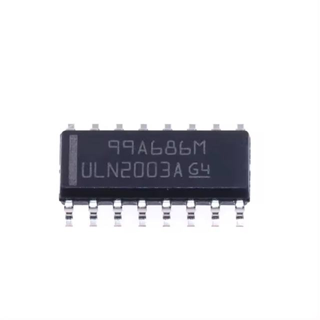 ULN2003ADR SOP-16 Darlington Transistor Array Chip 7 Channels Inverting Output for Stepper Motor Control