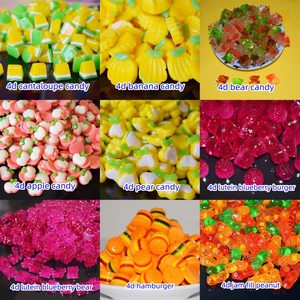 Confiserie pour enfants 4D formes bonbons gommeux confiserie douce saveur de fruits gommeux rempli de saveur de fruits confiture gelée bonbons gommeux - Product Image 2