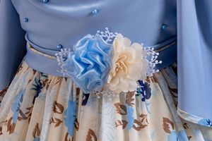 Vendita calda 2025 ragazze abiti stampati principessa per bambini festa di compleanno Chiffon abito da sera per bambini - Product Image 5