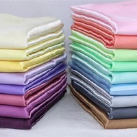 Tissus en satin de soie 100% polyester en gros pour robes de mariée, tissu de doublure bon marché