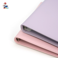 Carpeta de 6 Anillas con Logotipo Personalizado, Organizador de Cuaderno de Negocios de Cuero PU Colorido con Cierre Magnético y Encuadernación de Hojas Sueltas