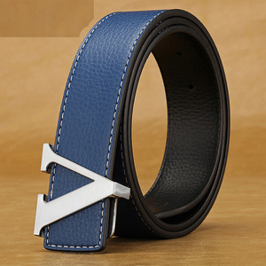 Bán Buôn Cổ Điển Sang Trọng Vành Đai Chất Lượng Cao Da Bò Thắt Lưng Của Người Đàn Ông Quan Hệ Nhân Quả Chính Thức Eo Ban Nhạc Thiết Kế Thắt Lưng Danh Mục - Product Image 5