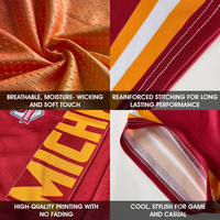2026 untuk Jersey Sepak Bola # 1 Jersey Amerika Jahitan Lengan Pendek Bernapas Malik Nabers Jaxson Dart