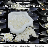 500 grammes par sac, perles acryliques de 10 mm faites à la main, série dégradé orchidée, couleur perle, pour accessoires de bijoux DIY, fleurs en acrylique, fournisseur tiers