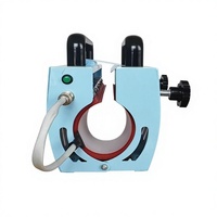 Presse à chaud portable semi-automatique pour gobelets 30oz et tasses fines 20oz, avec poignée bleu clair, pour sublimation DIY à domicile et petites entreprises